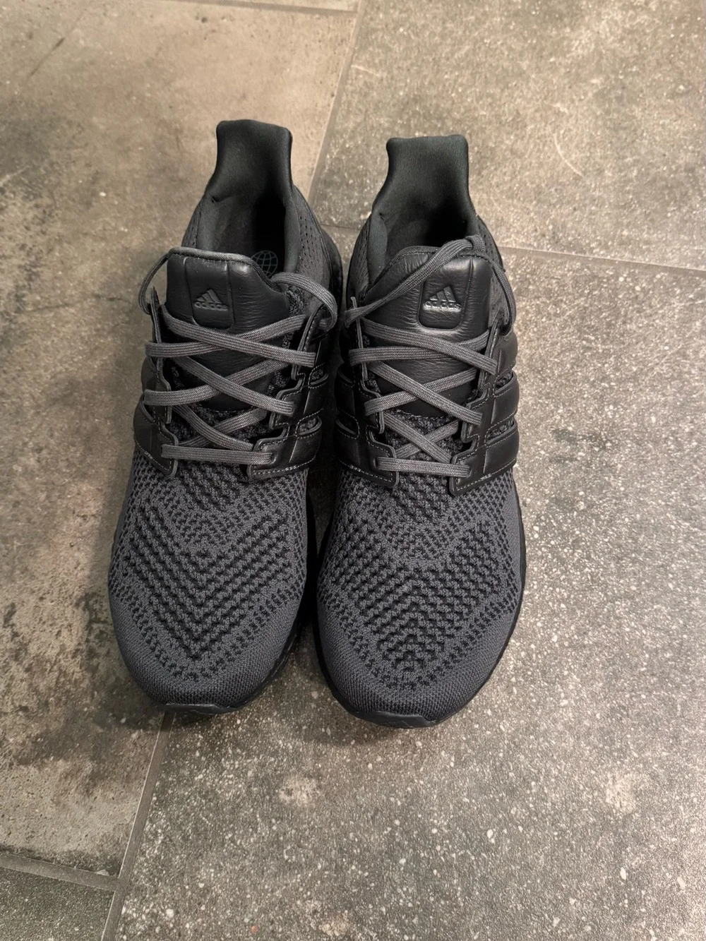 adidas All-Black Knit Athletic Sneakers ultraboost